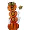 33" Orange & Black Stacked Pumpkins Outdoor Halloween Decoration